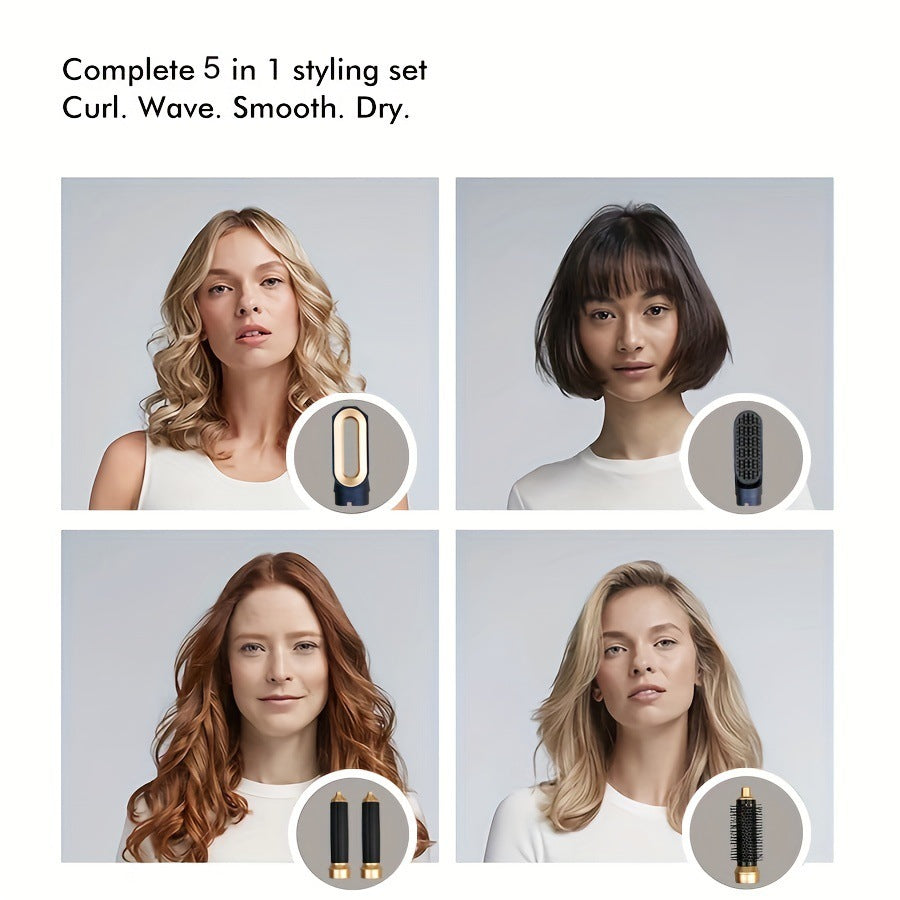 5-in-1 Hair Styler | Curl, Dry & Straighten | Nikoz Store