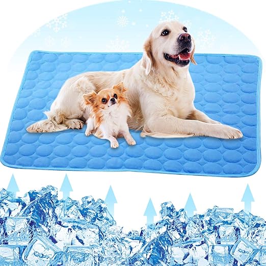 Amazon.com : PETPLUS Dog Cooling Mat, Pet Cooling Pads for Dogs - Dog Mats Dog Accessories Dog Cooling Vest to Help Your Pet Stay Cool - Avoid Overheating, Ideal for Home &