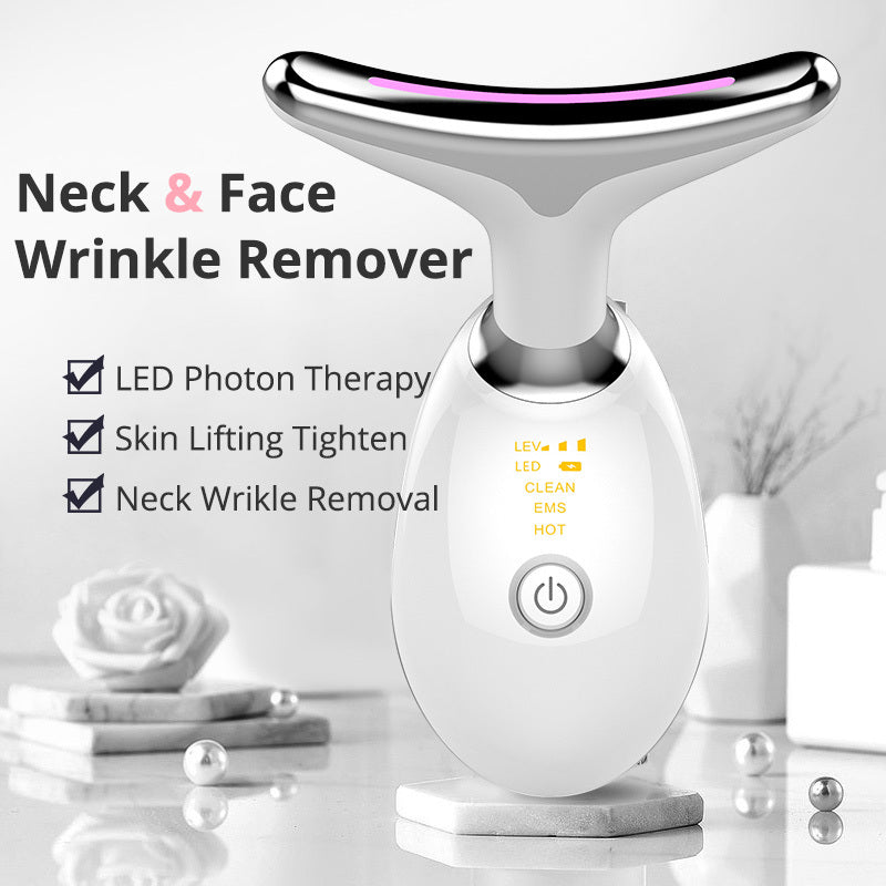 Thermal Neck Lifting Massager | LED Firming & Wrinkle Remover