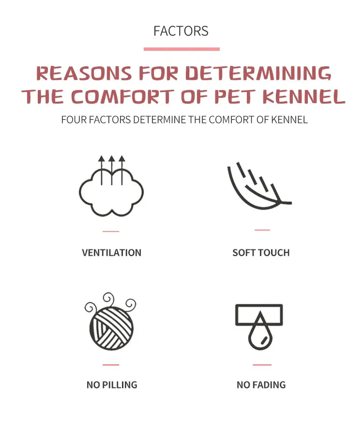 Pet bed size chart image