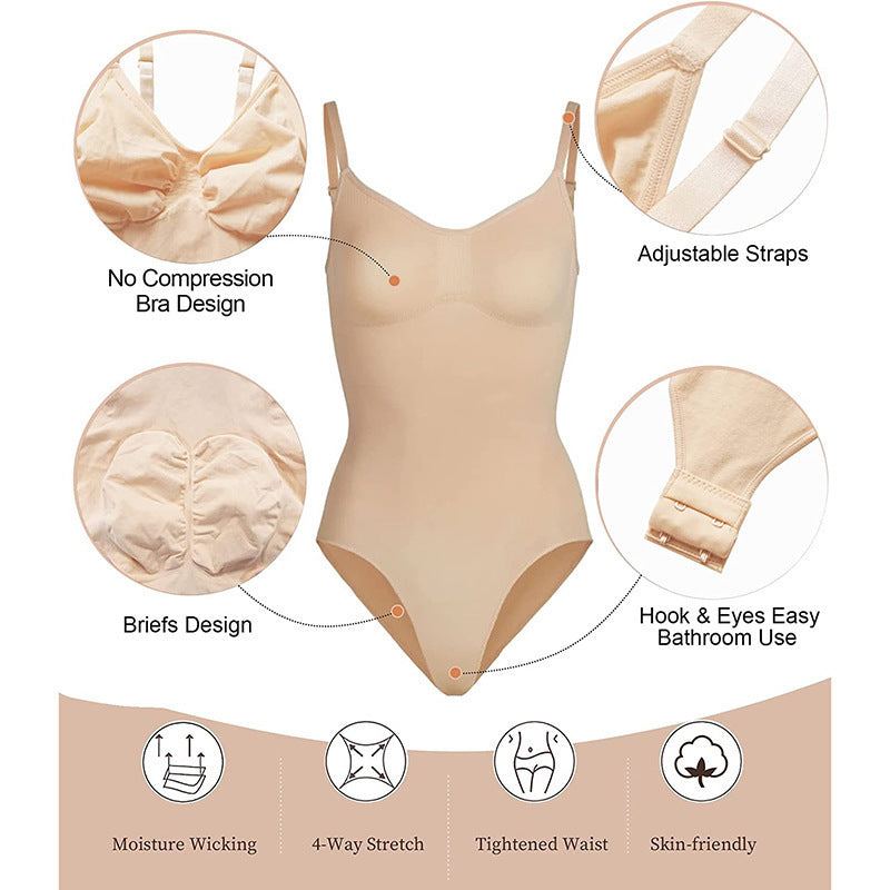 Seamless Sculpting Bodysuit – Tummy Control & Body Shaper