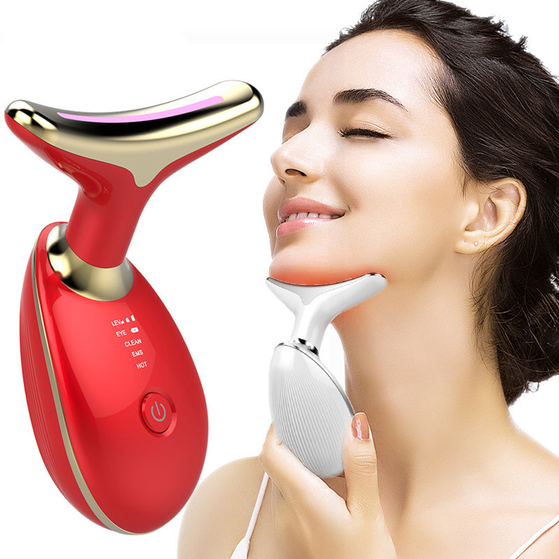 Thermal Neck Lifting Massager | LED Firming & Wrinkle Remover