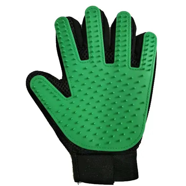 Pet Grooming Glove - Left Green