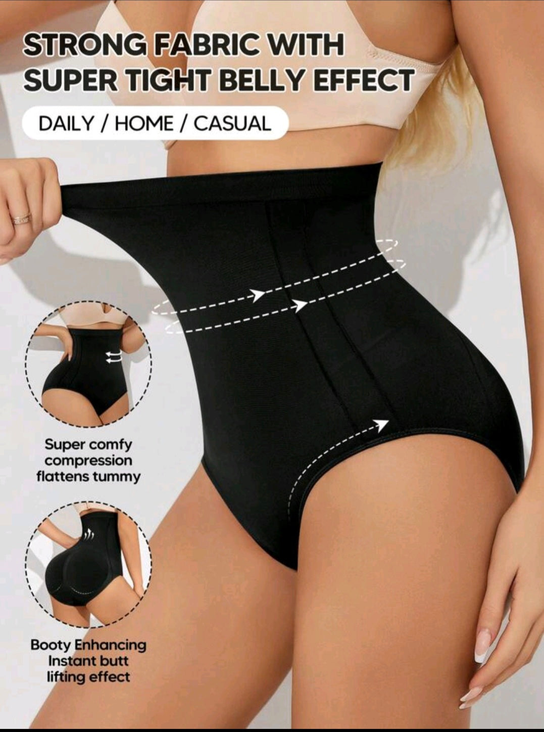 High-Waist Shapewear Panty | Tummy Control & Hip Lift | Nikoz